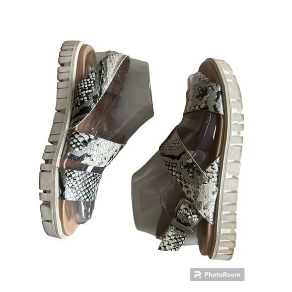 Sam Alderman snakeskin sandals size 6 - Picture 8 of 13